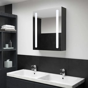325546 vidaXL Dulap de baie cu oglindă și LED-uri, 50x13x70 cm