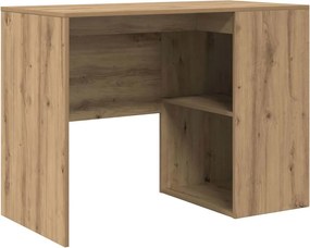 vidaXL Birou cu raft Stejar Artizanal 102 x 50 x 75 cm Lemn compozit
