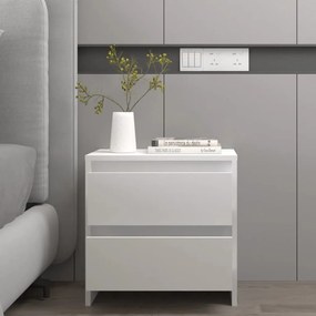 809845 vidaXL Noptieră, alb, 45x34,5x44,5 cm, PAL