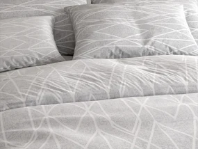 Lenjerie de pat din bumbac Renforcé GRAY STRIPES gri Dimensiunile lenjeriei: 70 x 90 cm | 140 x 200 cm