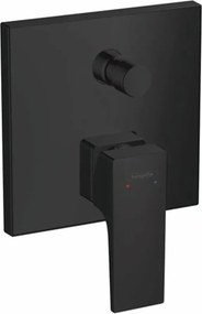 Baterie cada - dus incastrata Hansgrohe Metropol negru mat