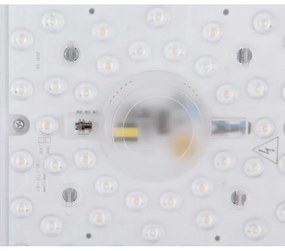 Plafoniera LED cu aspect lemn design modern Bruno maro 39x39cm 24W