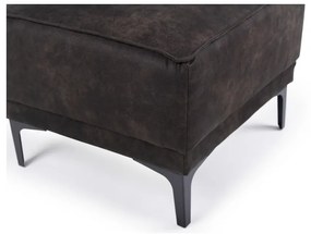 Taburet gri antracit cu tapițerie din imitație de piele Copenhagen – Scandic