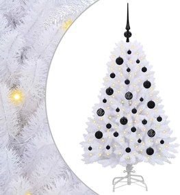 vidaXL Brad de Crăciun artificial cu ramuri articulare Alb 120 cm