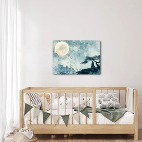 Tablou - Pictură cu lună plină (70x50 cm)
