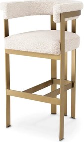 Scaun de bar design LUX, Bar Stool Clubhouse crem