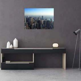 Tablou pe sticlă - Manhattan de zi (70x50 cm)