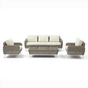 Set mobilier de grădină din ratan Avenberg SOLE bej