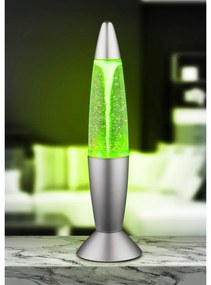 Veioza decorativa, gri argintiu din plastic cu efect de vartej in interior MAGMA 28019 GL