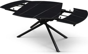 Masa ceramica extensibila Rotativa Noir 120 x 88 x h 76 cm