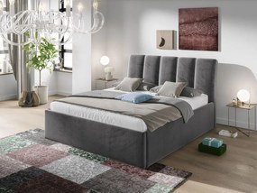 Pat tapițat cu sp. depozitare Milo (140x200) (Fresh 32). Promo -17%. 1059959