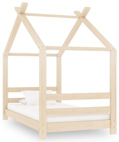 289607 vidaXL Cadru pat de copii, 70 x 140 cm, lemn masiv de pin