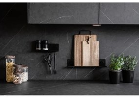 WENKO 71146800 - Set borcănașe pentru condimente JET, 40 x 7,5 cm, negru