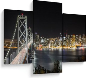 Tablou cu podul Brooklin și New York (90x60 cm)