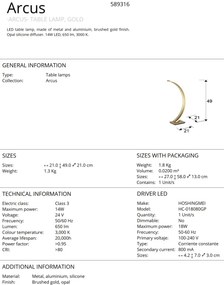 Veioza / Lampa de masa design modern Arcus SV-589316