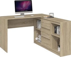 Odell Plus, masă birou, 120X50X74, sanoma