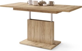 Mazzoni ASTON MINI Stejar Craft Auriu - MĂSUȚĂ DE CAFEA MODERNĂ EXTENSIBILĂ REGLABILĂ PE ÎNĂLȚIME MASĂ TRANSFORMABILĂ