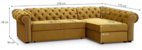 Coltar extensibil dreapta galben mustar Versace