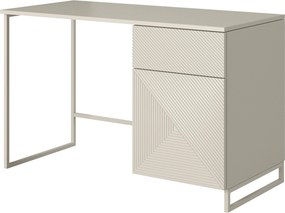 Biurou modern Asha 120 cm cu sertar - culoare cașmir / cadru cașmir