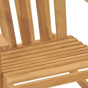 Scaun balansoar Adirondack, lemn masiv de tec 1