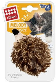 GiGwi Jucărie pentru pisici Melody Chaser Hedgehog, 10 x 6,5 x 6,5 cm