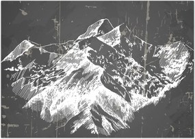 Tablou - Ilustrație de munți (70x50 cm)