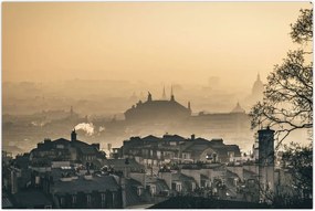 Tablou - Orașul în ceață (90x60 cm)