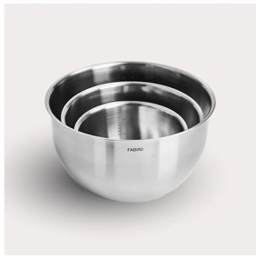 Boluri argintii 3 buc. din oțel inoxidabil ø 24 cm Lucca 3.0 – FABINI