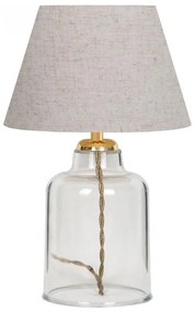 Lampă de masă AYD 1xE27/40W/230V crem/transparentă