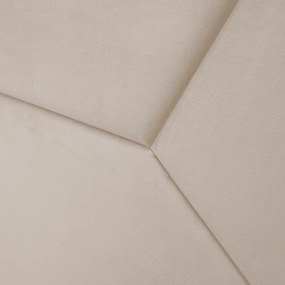 Pat cu somieră şi iluminare LED, 160x200, ţesătură Velvet bej, ALTESA