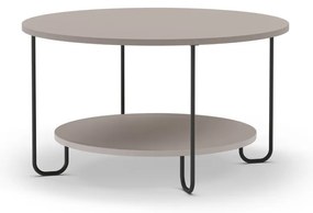 Măsuță de cafea gri rotundă ø 80 cm Tonka – Marckeric
