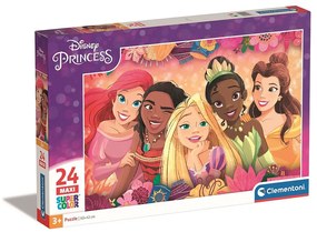 Prințesele Disney Flower Frame Puzzle maxi Clementoni de 24 piese