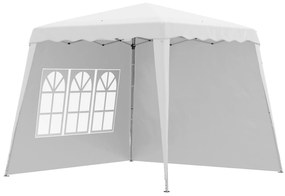 Pavilion pliabil Outsunny cu 2 laterale, Stalpi oblici si geanta de transport, UV50+ | Aosom RO