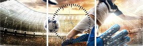Tablou - Fotbalist (cu ceas) (90x30 cm)