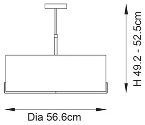 Lustră pe tijă Endon 95839 HAYFIELD 3xE27/40W/230V alamă/verde