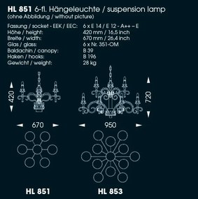 Candelabru din fier forjat realizat manual HL 853