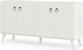 Comoda 616TNM1601, alb, PAL melaminat, 180x45x79 cm