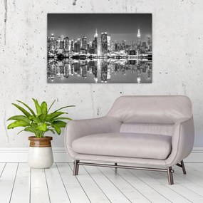 Tablou - New York, alb-negru (90x60 cm)