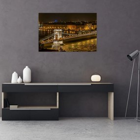 Tablou orașului nocturn (90x60 cm)