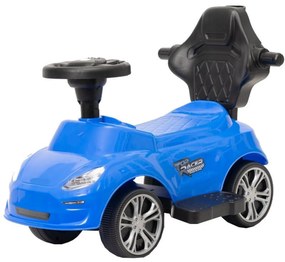 Masinuta copii si bebe NOVOKIDS™ Top Racer, Cu melodii si lumini, Maner de impins pentru parinti detasabil, Functie trotineta fara pedale, Pentru