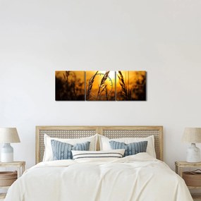 Tablou - Apus de soare (cu ceas) (90x30 cm)