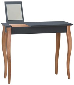 Masă de toaletă cu oglindă Ragaba Dressing Table, lungime 105 cm, gri grafit