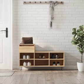 vidaXL Pantofar, stejar sonoma, 102x36x60 cm, lemn prelucrat