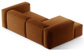 Colțar cărămiziu (cu colț pe partea stângă/cu șezlong) Bergamo – Cosmopolitan Design