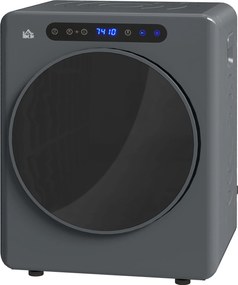 HOMCOM Uscător de Rufe, 6 Programe, 40-60℃, Capacitate de 4 kg, Compact, Control Tactil, Gri | Aosom Romania