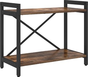 vidaXL Raft pentru cărți Stejar fumuriu 60 x 30 x 50 cm Lemn compozit