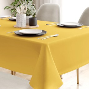 Goldea față de masă 100% bumbac - galben-miere 80 x 80 cm