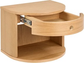 Noptieră în culoare naturală deschisă cu aspect de lemn de stejar Paron – Actona