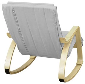 Scaun balansoar cu suport reglabil pentru picioare - Gri