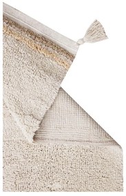 Covor crem lavabil/țesut manual din bumbac 120x160 cm Bloom Natural – Lorena Canals